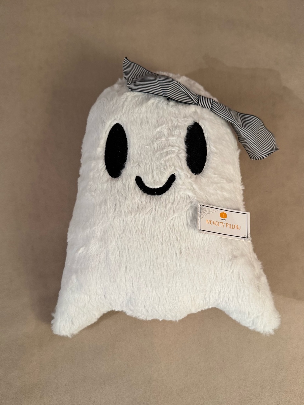Target Bullseye Playground Ghost Girl Novelty Pillow with Bow NWT